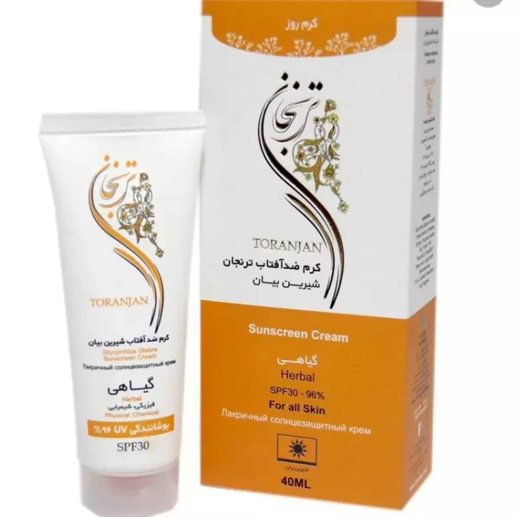 خرید کرم ضد آفتاب گیاهی تُرنجان مدل SPF30