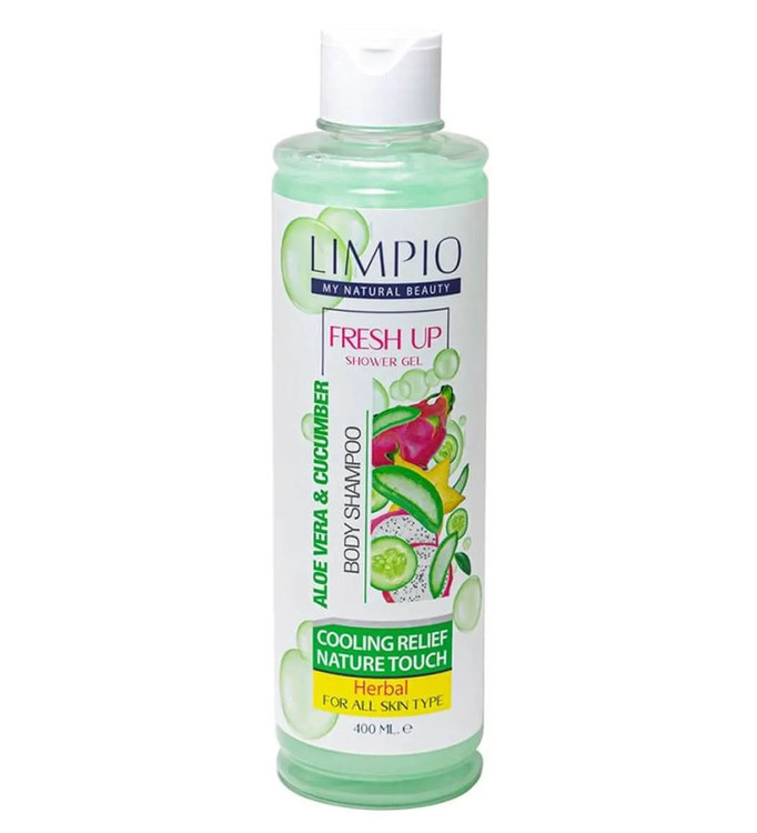 خرید شامپو بدن آلوئه ورا و خیار 400 میل لیمپیو