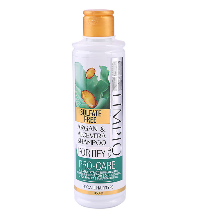 خرید شامپو فری سولفات آرگان و آلوئه ورا 350 میل لیمپیو